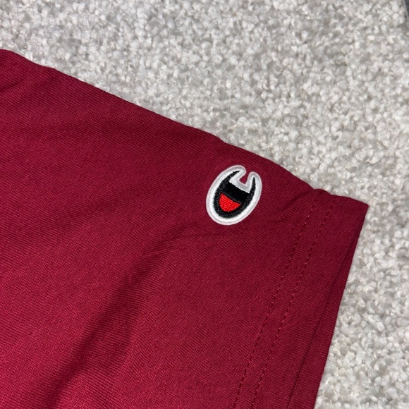 Champion University Red Short Sleeve Tee men's size‎ large - Picture 3 of 4